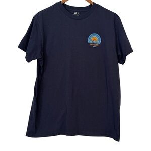 Men's Billabong Navy Blue Short Sleeve Surf Tee with Graphic Design